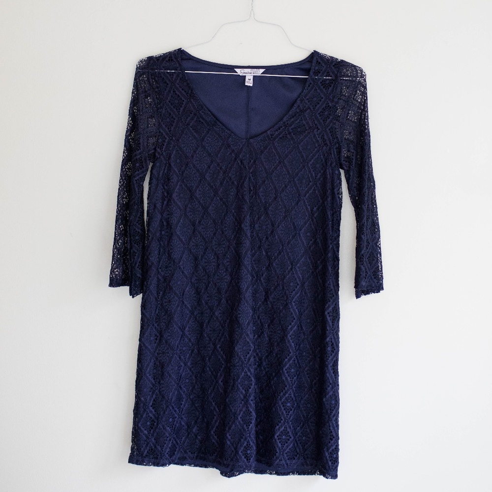 Navy Lace Dress
